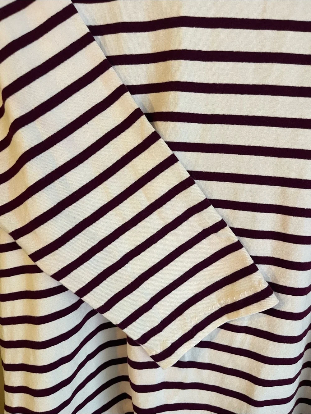 Lane Bryant Soft Striped 3/4 Sleeve Knit Tee Plus Size 22/24 - Picture 2 of 4